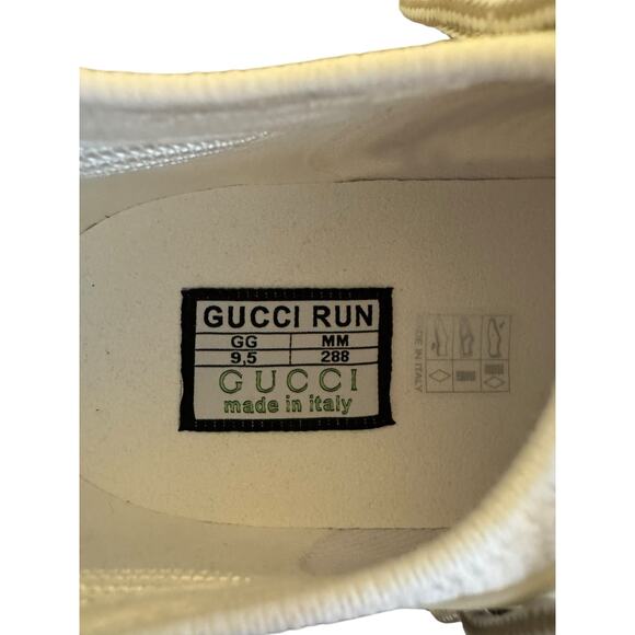 Gucci NIB Gucci Run Knit Sneakers in White Size 9.5 - Picture 10 of 10